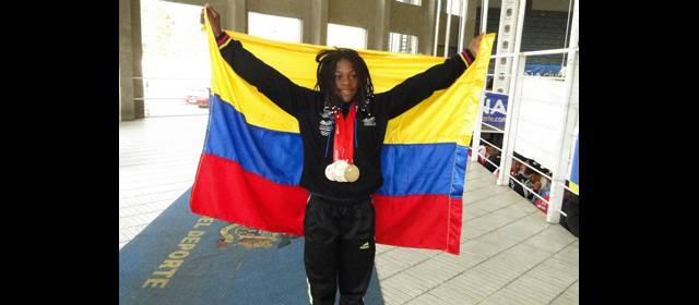 Yiliana encabeza la Selección patria a Mundial sub-17 de pesas | Yiliana Hinestroza, triple campeona mundial. FOTO ARCHIVO