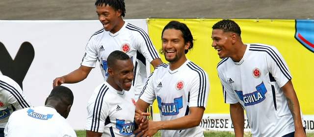 Un punto hoy en Uruguay y estamos en Brasil 2014 | Cuadrado, Perea, Aguilar y Mejía reflejan el ambiente de la Selección. FOTO JUAN ANTONIO SÁNCHEZ