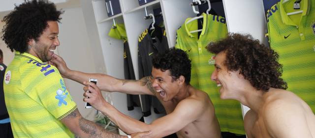 El lateral del Real Madrid se incorporó este martes por permiso del técnico Luis Felipe Scolari. FOTO AFP