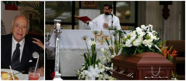 Hernando Trujillo dejó moda y afecto | En el cementerio Campos de Paz se realizó en la tarde de ayer la misa de despedida de don Hernando Trujillo. FOTO MANUEL SALDARRIAGA