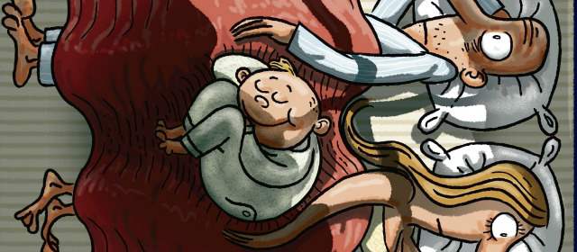 ¿Con los hijos en la cama? Se abre el debate | ILUSTRACIÓN ESTEBAN PARÍS