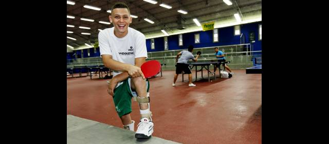 Cristian Camilo dejó atrás todas sus limitaciones | Cristian Camilo Baena Aguilar es el benjamín la delegación de Antioquia. FOTO MARIO VALENCIA
