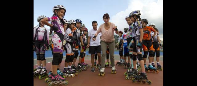 Afortunados los que se suban otra vez en patines |