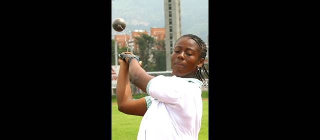 Antioquia vive dorado atlético en Cartagena | Elí Johana Moreno fue la ganadora de la medalla de oro en el lanzamiento del martillo, con un envío de 66.05 metros. FOTO archivo