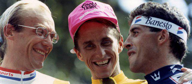LeMond, candidato a presidir la UCI para cambiar el ciclismo | LeMond, en el centro. FOTO ARCHIVO REUTERS