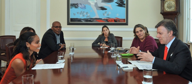 Jada Pinkett Smith estuvo en Colombia para concretar el proyecto que Will Smith rodará en el país. FOTOGRAFÍA COLPRENSA