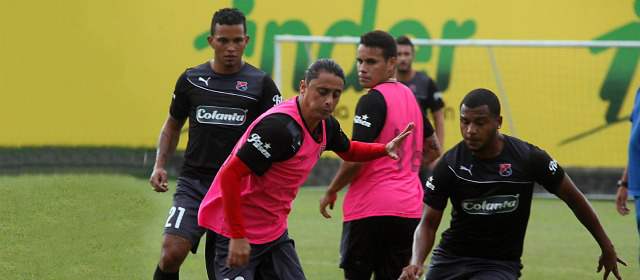 DIM, a ratificar nivel con Caldas | Giovanni o Jherson, única duda del técnico Pedro Sarmiento para esta noche. FOTO Julio c. Herrera