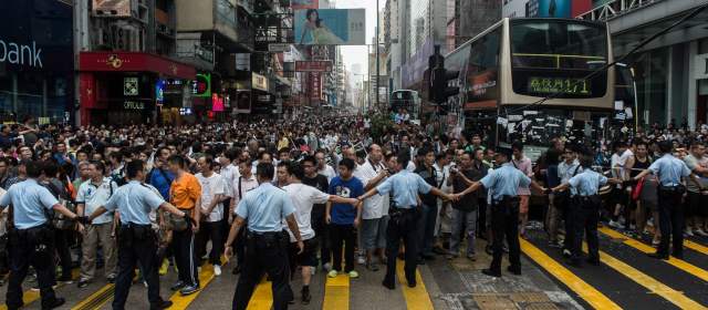 Manifestantes en Hong Kong cancelaron diálogos con el gobierno