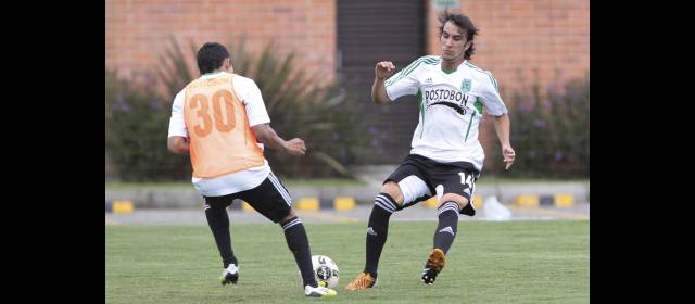 Nacional deberá mejorar en Tunja | Sebastián Pérez regresaría hoy a la titular en el lugar de Álex Mejía. FOTO HERNÁN VANEGAS