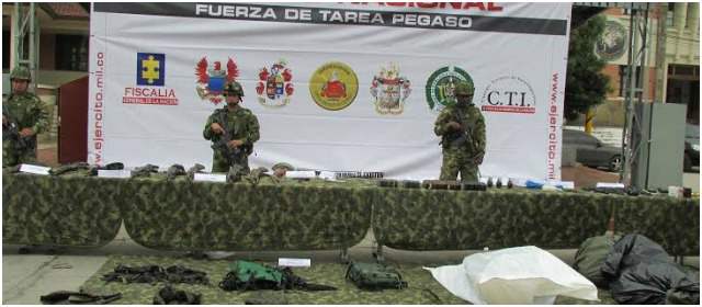 Tropas del Ejército Nacional lograron neutralizar a cinco presuntos miembors del frente 29 de las Farc. FOTO COLPRENSA