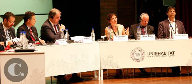 Alcaldes resaltaron necesidad de agenda conjunta global | En la mesa redonda de alcaldes del Foro Urbano Mundial, los mandatarios de las ciudades coincidieron en enfoques colaborativos con otras instancias institucionales. FOTO HERNÁN VANEGAS
