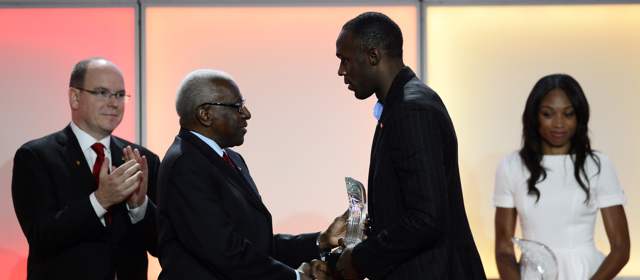 Usain Bolt y Allyson Felix fueron premiados como los mejores atletas del mundo en 2012 | AP | Usain Bolt y Allyson Felix, los mejores atletas de 2012.