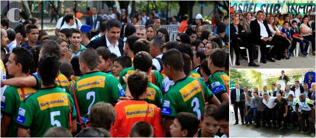 Andrés sigue viviendo en el corazón de todos | La familia de Andrés fue encabezada por Santiago. Asistieron excompañeros. Foto MANUEL SALDARRIAGA.