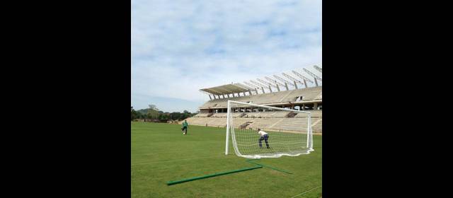 Juegos: un milagro en solo seis meses | Al estadio de Montería solo le falta el cerramiento. FOTO CORTESIA