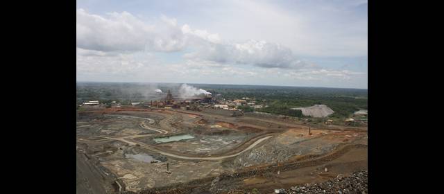 Manejo ambiental, acorde con la ley: Cerro Matoso | Imagen panorámica de la mina de ferroníquel concesionada a la compañía Cerro Matoso que hoy opera en 700 hectáreas, en Montelíbano (Córdoba). FOTO COLPRENSA