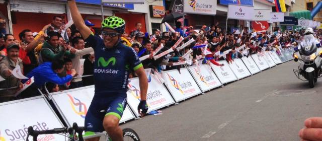 El ecuatoriano Byron Guamá ganó la segunda etapa de la Vuelta a Colombia | Foto: Santiago Hernández, enviado especial