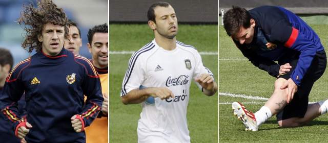 El Barça, pendiente de las recuperaciones de Puyol, Mascherano y Messi |