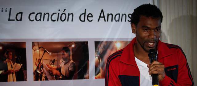 Choquibtown hará la música de la radionovela. Tostao, en el lanzamiento. Foto Colprensa