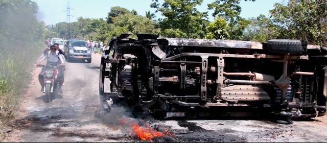 En El Catatumbo protestan contra el abandono y el olvido | FOTO COLPRENSA