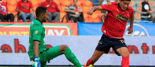 El buen fútbol no le alcanzó al Medellín | Róbinson Zapata fue la figura y anuló las llegadas de Germán Cano. FOTO RÓBINSON SÁENZ