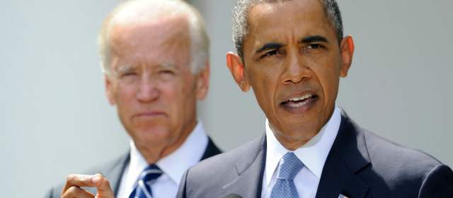 Obama deja en manos del Congreso el ataque a Siria | El presidente Obama, acompañado del vicepresidente Biden, ayer en la Casa Blanca. FOTO REUTERS