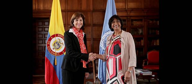 Prórroga de oficina de d.h. alivia a ONG | La renovación se acordó ayer en Bogotá en medio de reuniones de Navi Pillay con el presidente Juan Manuel Santos y la Canciller, Maria Ángela Holguín. FOTO CORTESÍA