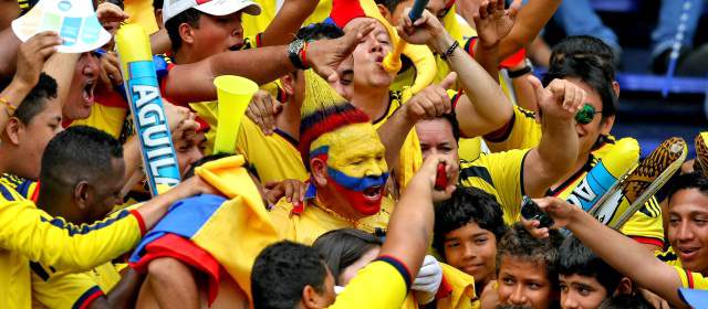 Mesura y triunfalismo en balanza de la Selección | La afición colombiana es muy optimista, incluso la mayoría ve a la Selección jugando la final. FOTO HENRY AGUDELO