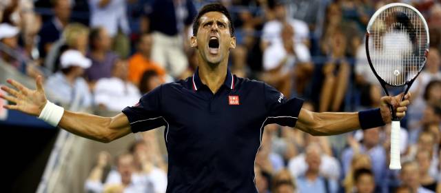 El serbio estableció nueva marca al estar entre los mejores ocho de un Grand Slam por vigésimo segunda vez consecutiva. FOTO AFP