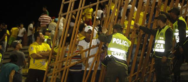 Autoridades iniciaron gestiones para que la medida contra los aficionados se extienda a todos los estadios de Colombia. FOTO COLPRENSA