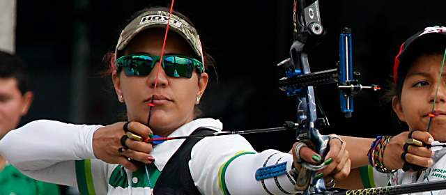 Arco colombiano llega a Las Vegas | Ana María Rendón, arquera antioqueña que estará en la Copa Mundo de la especialidad en Las Vegas, E.U. FOTO Julio César Herrera