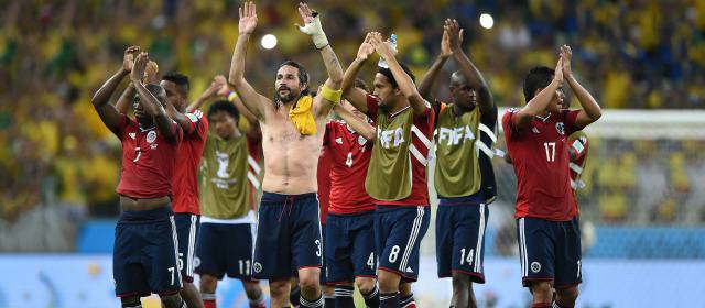 "En cada partido jugado lo entregamos todo" | Estos jugadores hicieron historia en el Campeonato Mundial de Brasil. Varios con picos altos como James Rodríguez -el mejor del seleccionado-, David Ospina y Mario Alberto Yepes. FOTO AFP