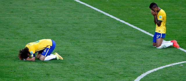 Una catástrofe para la historia | Nunca antes, Brasil fue humillado en su tierra con un 7-1 como le aplicó Alemania. Desazón en todos sus jugadores. FOTO REUTERS