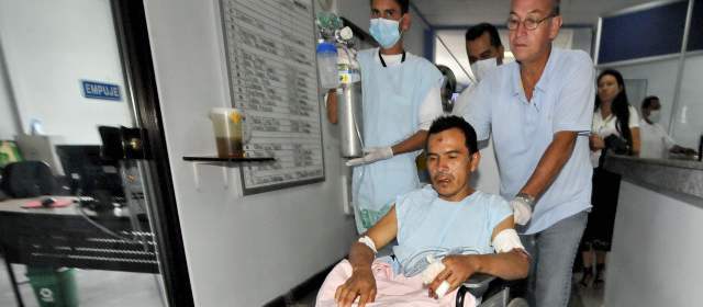 Farc volvió a torturar a labriego | En febrero a Dagua le cosieron la boca porque se negó a llevar un burro con explosivos hasta un sitio de control militar. El domingo le atravesaron la nariz con un cordel. FOTO COLPRENSA