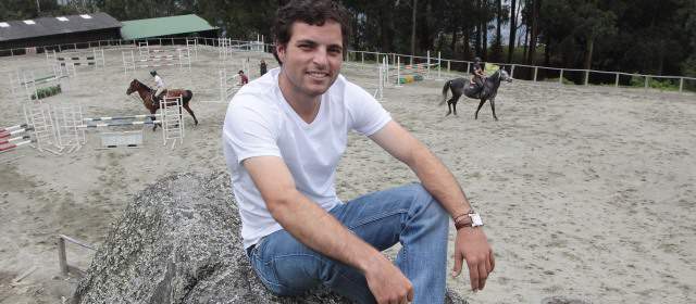 "Hay que hacer del ecuestre de Medellín algo grande": Bluman | Daniel Bluman estuvo en la Escuela Equus, donde se formó como deportista. FOTO HERNÁN VANEGAS
