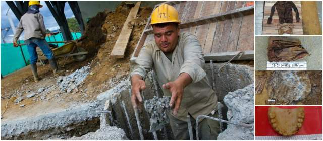 Hallazgo de 3 desaparecidos revive el dolor en Villatina | En la imagen, Jorge Espinoza, obrero que encontró los cuerpos en obras del Ecoparque Camposanto Villatina, que adelanta la EDU. FOTO ESTEBAN VANEGAS