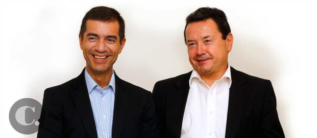 Siemens espera crecer al ritmo de petróleo y energía | El gerente de Siemens en Antioquia, Julio Calle (izq), junto a Daniel Fernández (der), presidente de Siemens en Colombia y Suramérica (sin Brasil). FOTO JUAN ANTONIO SÁNCHEZ