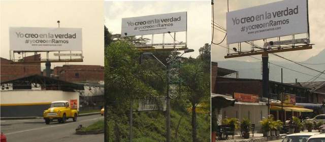 Aparecen vallas en apoyo a Luis Alfredo Ramos |