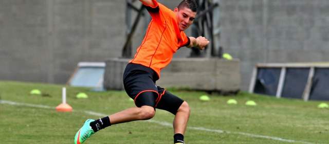 Envigado quiere ampliar hoy su racha victoriosa | Michael Rangel, quien tiene 22 años y es bachiller, espera consolidarse con goles en Envigado. FOTO juan antonio sánchez