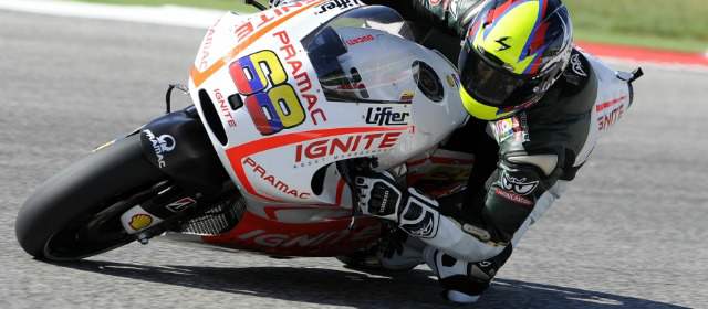 Cauchos impulsan a Hernández | Ayer, la lluvia no le ayudó a Yonny Hernández. FOTO CORTESÍA PRAMAC