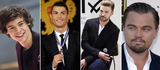 Ellos, cada día más vanidosos | Harry Styles, de One Direction, es llamado el It Boy del momento, por su ya conocido gusto por la moda. Cristiano Ronaldo, de cejas depiladas, y Justin Timberlake y Leonardo DiCaprio, con sus peinados cuidados y barbas que los identifican, ofrecen señales de la vanidad masculina hoy. FOTOS AP-REUTERS