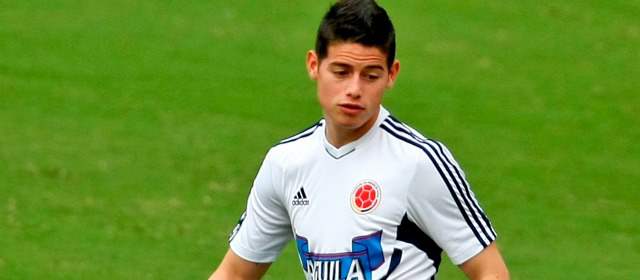 "En Montevideo espero repetir gol": James | James Rodríguez será el único volante neto de armado, ante la lesión de Macnelly Torres. FOTO JUAN ANTONIO SÁNCHEZ