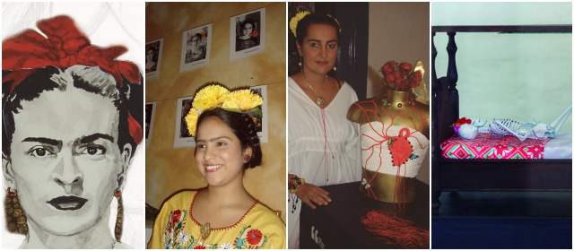 Frida Kahlo visita Santa Fe de Antioquia | Color, vida y muerte son constantes en la vida de Frida. Abajo, Sandra de Bedout. FOTOS CAROLINA VILLEGAS Y LILLIANA VÉLEZ DE R.