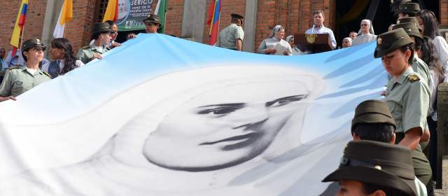 Reliquias de la Madre Laura viajan de Medellín a Bogotá |