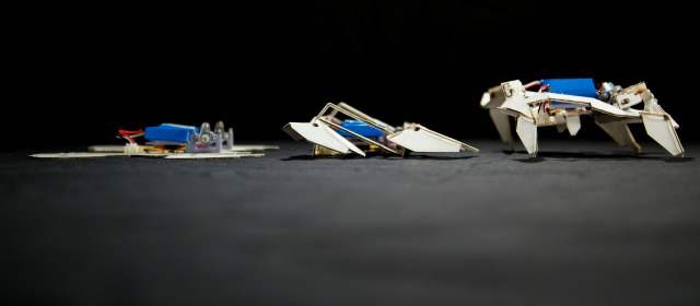 Robots de papel son fáciles de fabricar | Los robots pesan menos de 85 gramos y se mueven a una velocidad de cinco centímetros por segundo. Foto AP