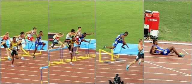La mala suerte de Joshuan | El registro del desconsuelo de Joshuan: peleaba medalla y al final se quedó sin nada. FOTOS COC