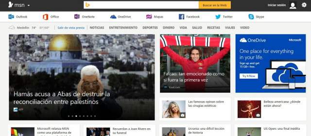 Microsoft estrena su renovada web MSN | FOTO PÁGINA WEB MSN