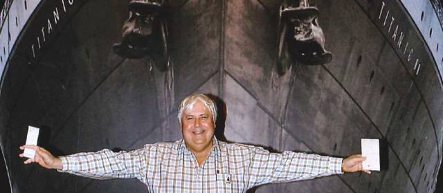 Magnate australiano planea construir réplica exacta del Titanic | Clive Palmer. Foto: AP