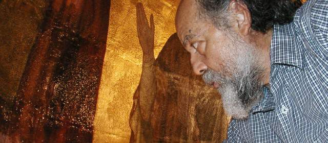 Darío Cano, un pintor que vive entre ángeles y santos en N.Y. | Después de tres años de estudios, Darío acaba de iniciar la restauración. FOTO CORTESÍA