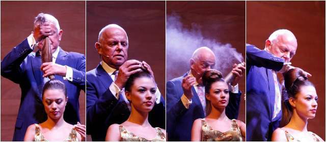 El pelo más lindo está en Medellín | Martin Parson, estilista canadiense es experto, a nivel mundial, en recogidos. FOTO DONALDO ZULUAGA.