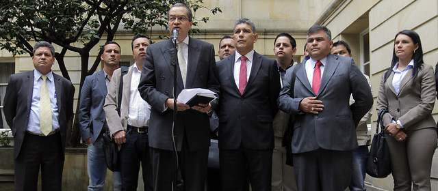 Este lunes se reunieron en la Casa de Nariño el gobernador de Norte de Santander y los alcaldes del Catatumbo. FOTO COLPRENSA